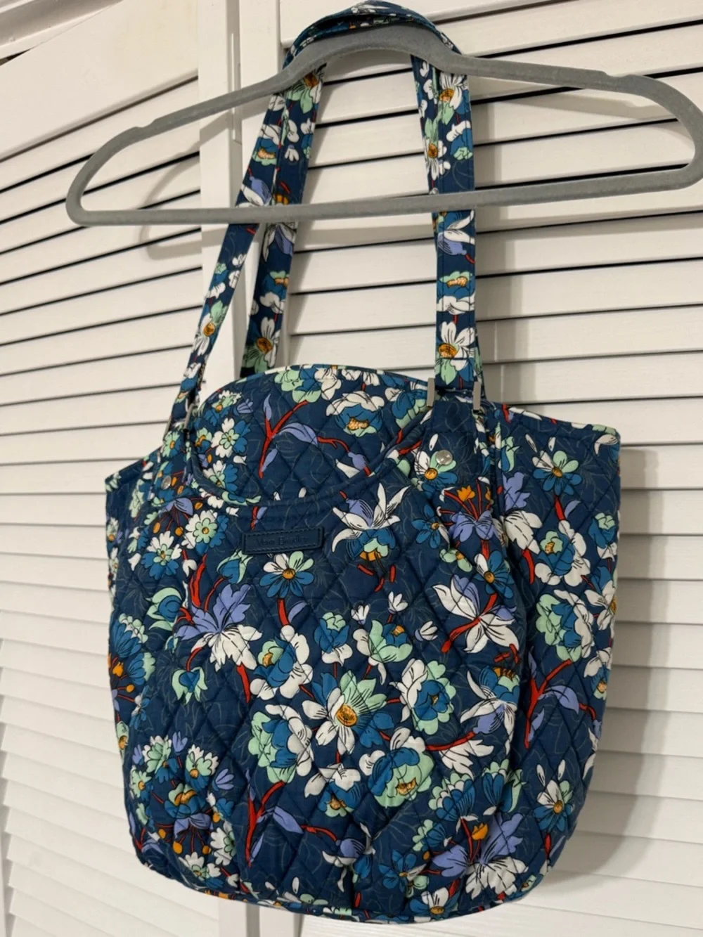 Vera Bradley Messenger Floral Bursts Pattern Bucket Shoulder Bag Cottagecore - Picture 12 of 13